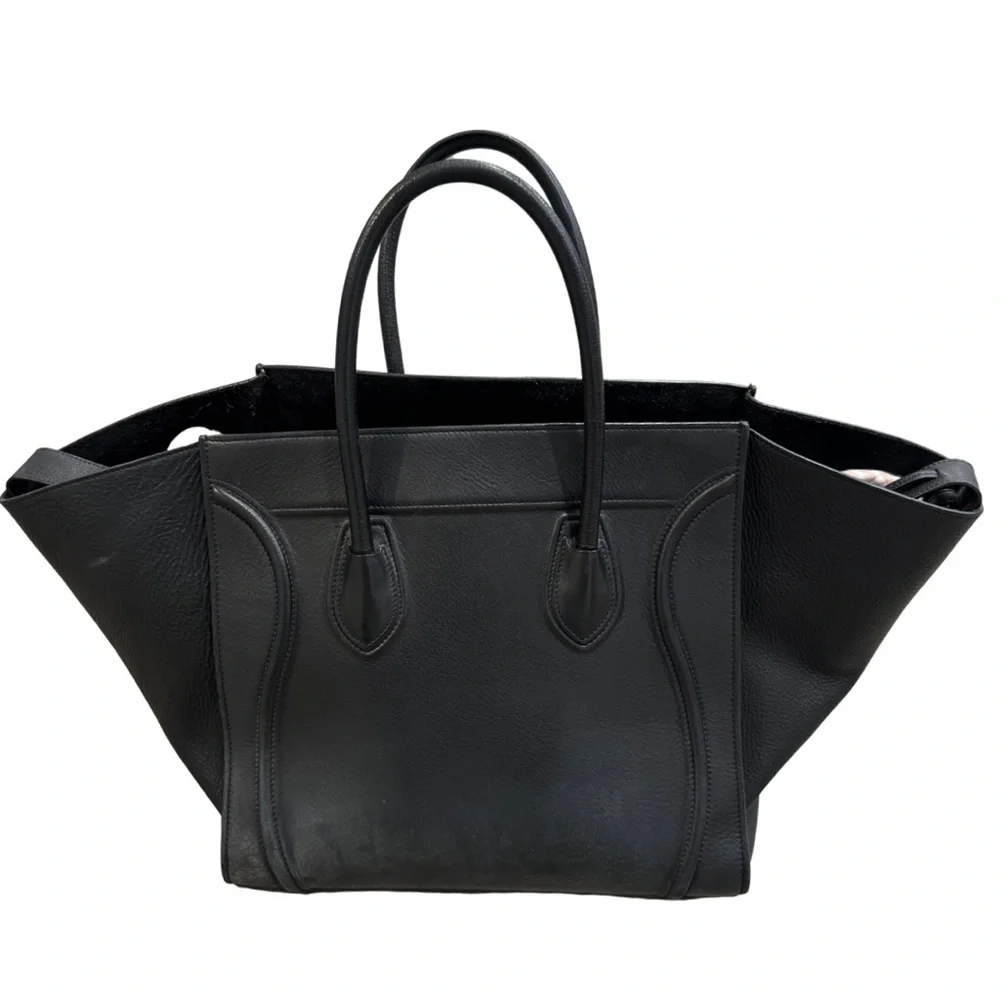 Celine Phantom Luggage Tote Black Leather Large Handbag - Picture 3 of 4